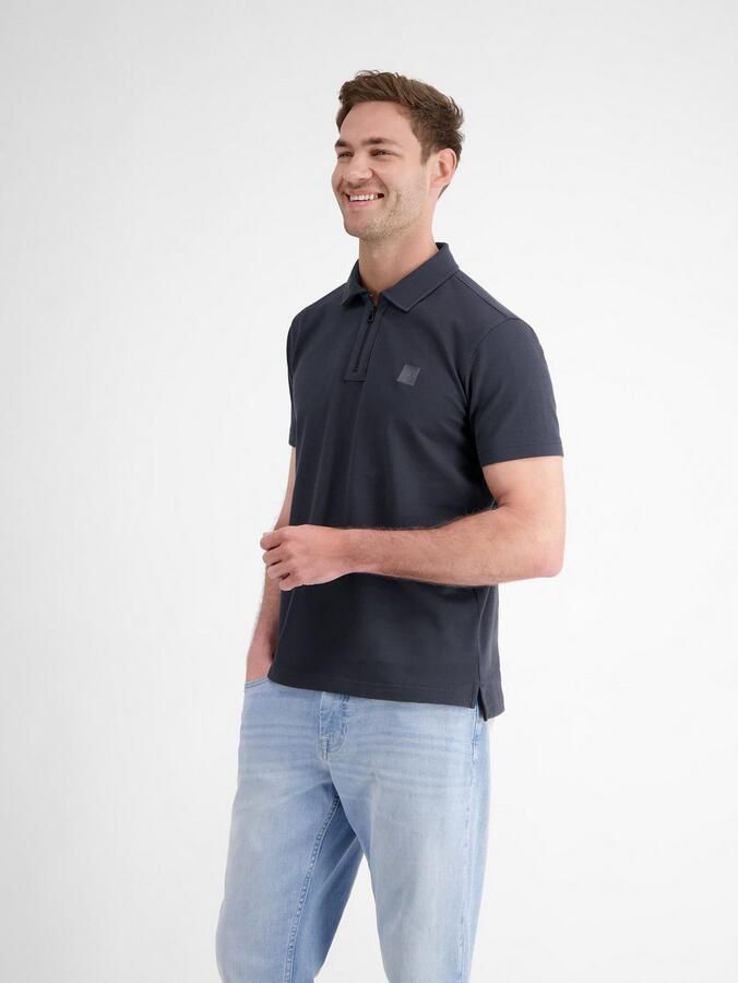 Lerros Poloshirt heren poloshirt met ritskraag - Foto 2