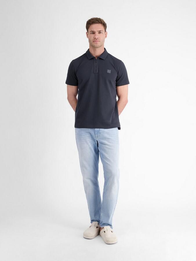 Lerros Poloshirt heren poloshirt met ritskraag - Foto 4