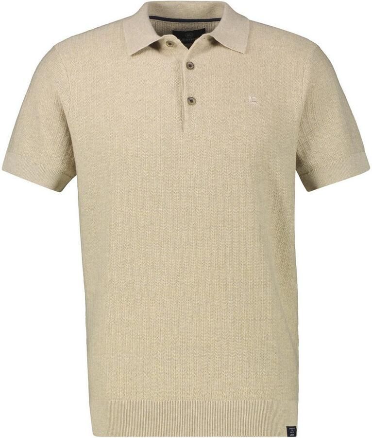 Lerros Poloshirt Gebreide polo met klassiek geknoopte kraag
