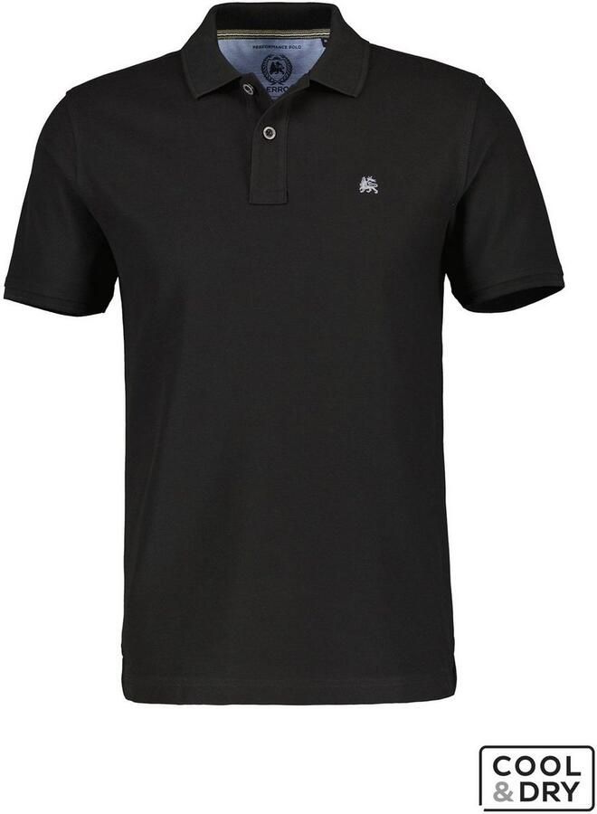 Lerros Poloshirt klassieke polostijl in *Cool & Dry* piquékwaliteit