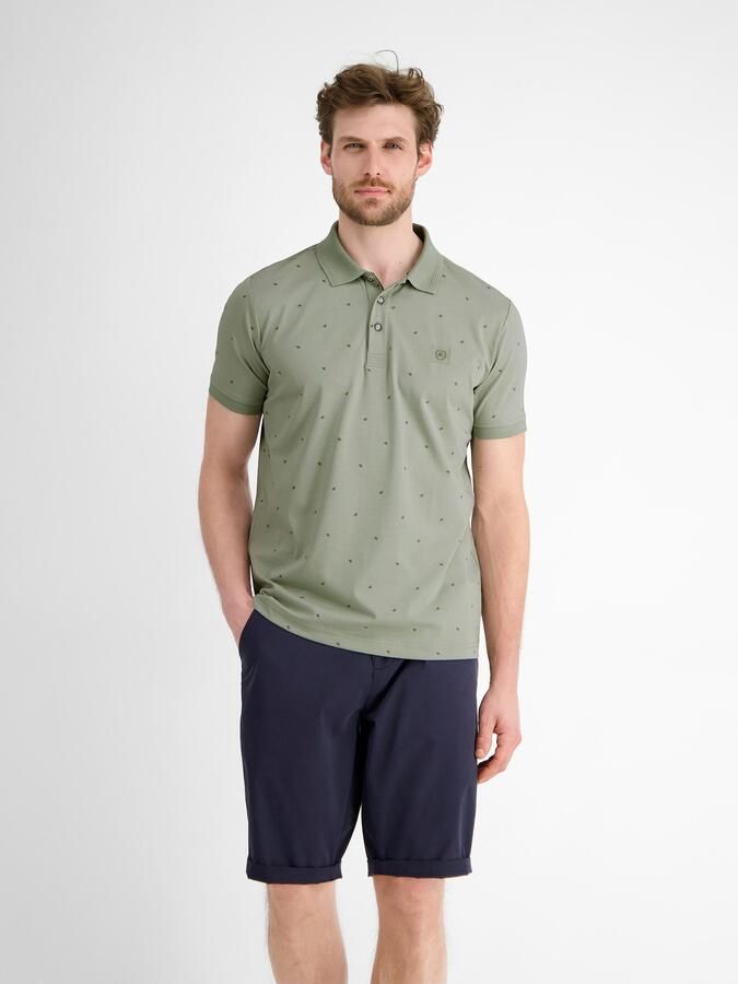 Lerros Poloshirt met all-over motief - Foto 3