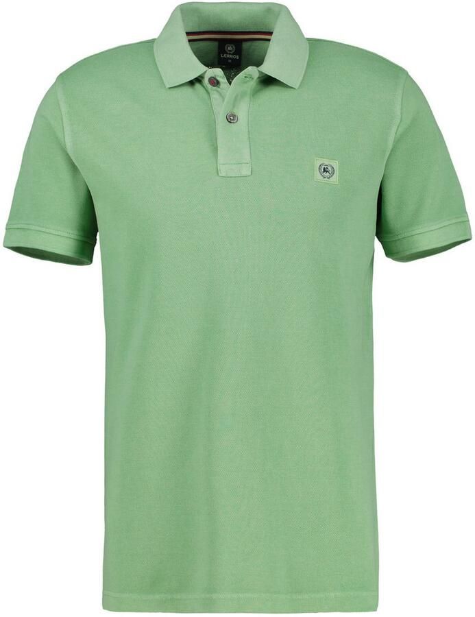 Lerros Poloshirt met geborduurd logo