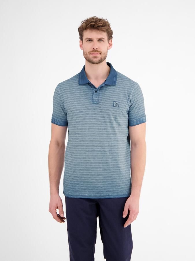 Lerros Regular fit poloshirt met labeldetail model 'SLUB' - Foto 3