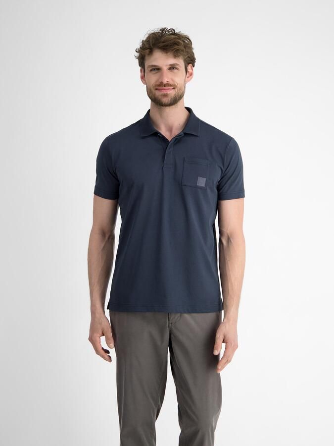 Lerros Regular fit poloshirt met borstzak - Foto 3