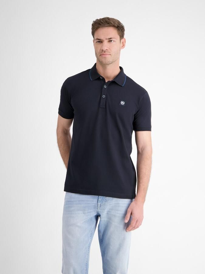 Lerros Poloshirt met geborduurd logo - Foto 3