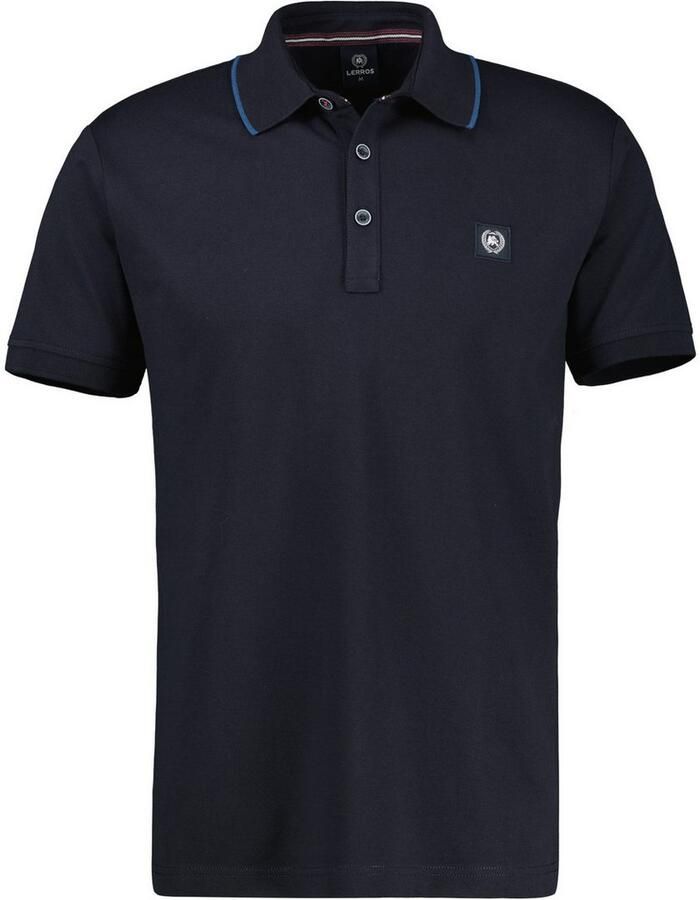 Lerros Poloshirt met geborduurd logo