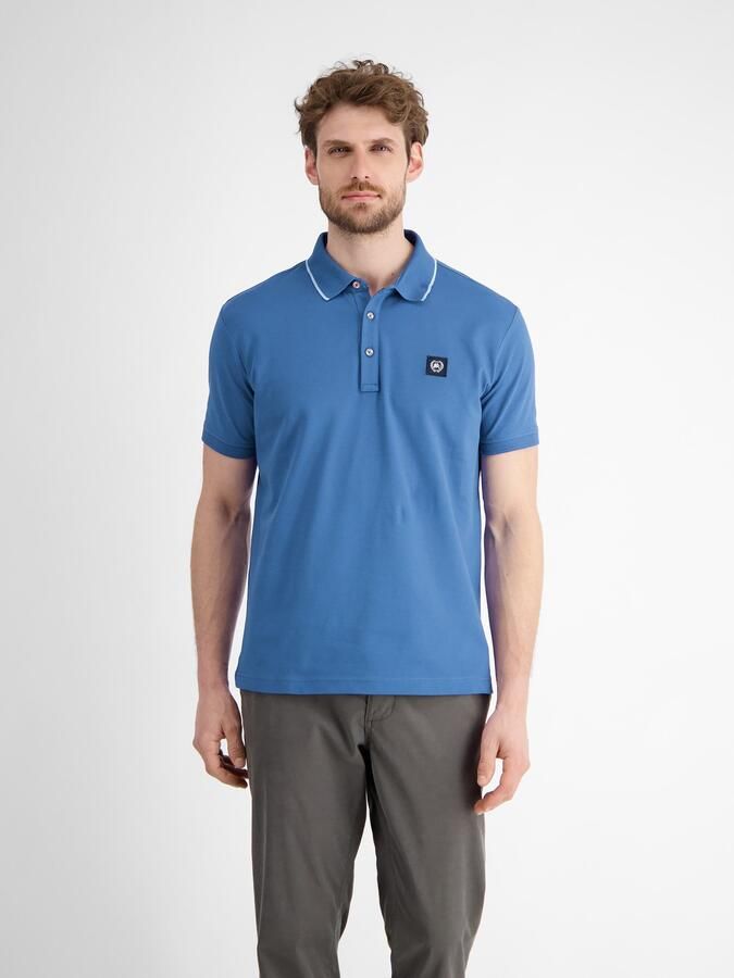 Lerros Poloshirt met geborduurd logo - Foto 3