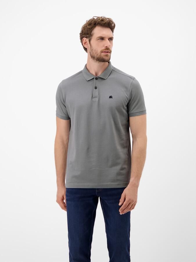 Lerros Poloshirt basic poloshirt voor heren effen