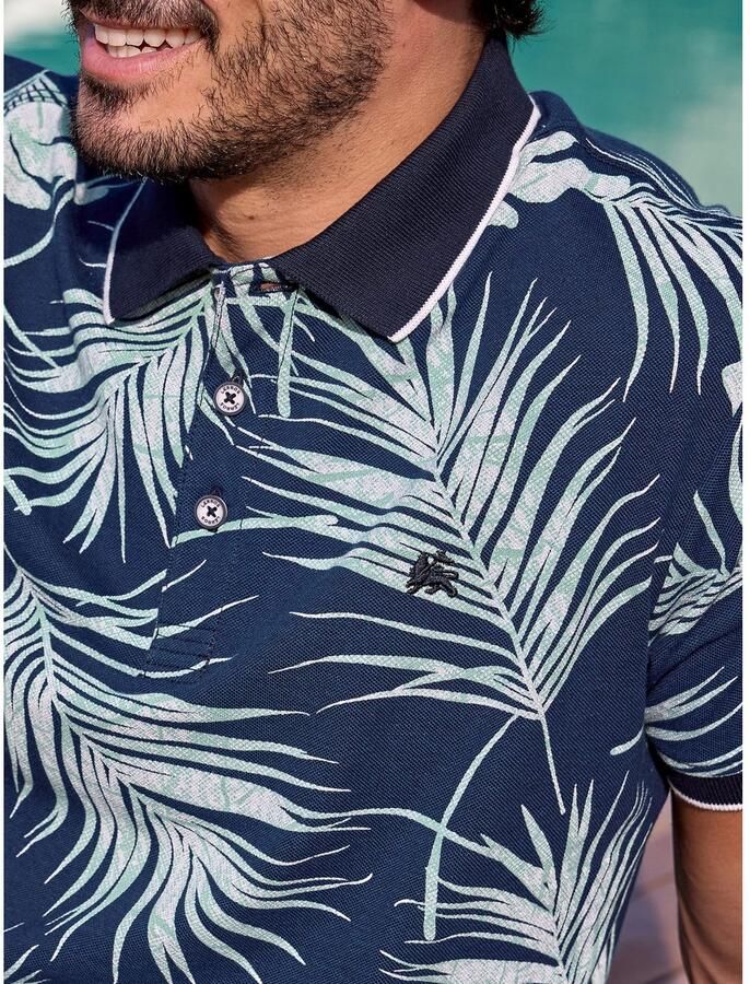 Lerros Poloshirt modieus poloshirt zomers gedessineerd