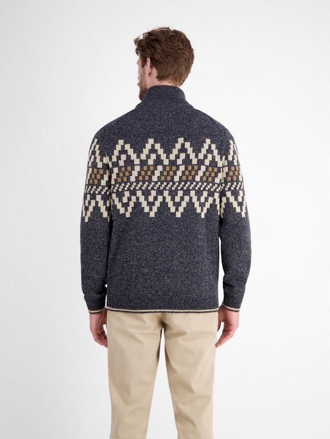 Lerros Regular fit gebreide pullover met schipperskraag