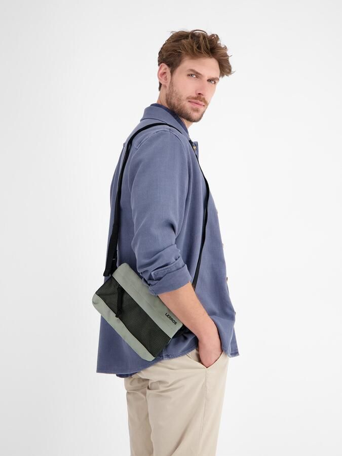 Lerros Schoudertas crossbody tas met mesh