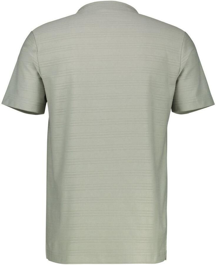 Lerros Shirt met korte mouwen met serafino-kraag en korte knoopsluiting - Foto 2