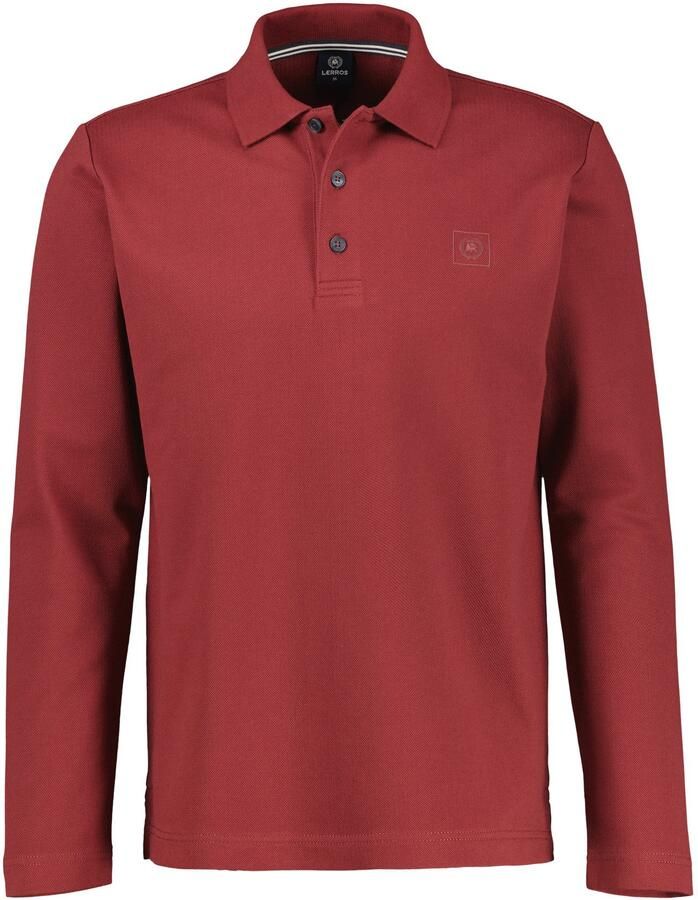 Lerros Shirt met lange mouwen met polokraag