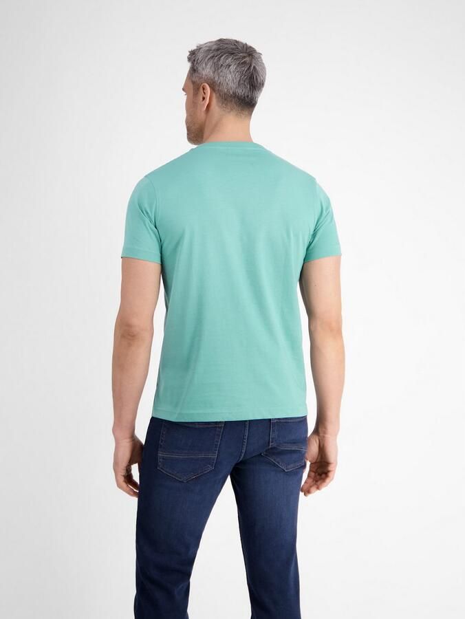 Lerros Shirt met ronde hals met geborduurd logo - Foto 3