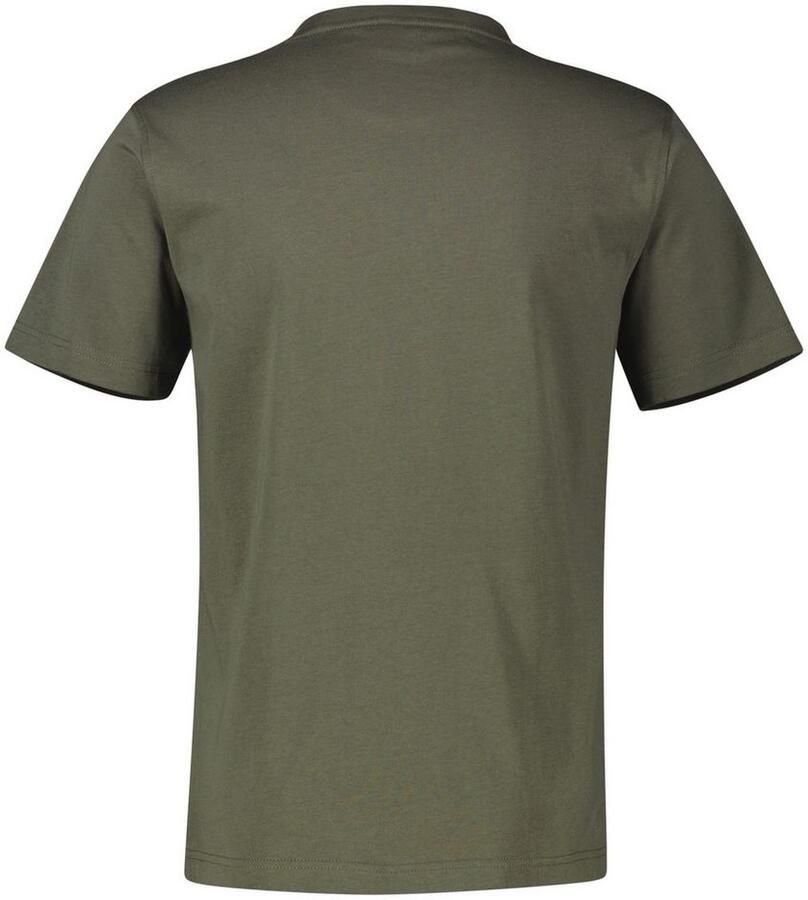 Lerros T-shirt Basic T-shirt met logostitck effen