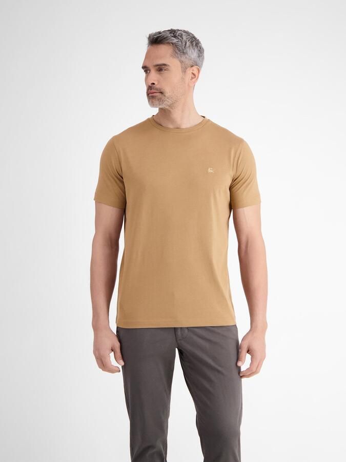 Lerros Shirt met ronde hals met geborduurd logo - Foto 3