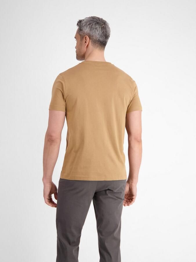 Lerros Shirt met ronde hals met geborduurd logo - Foto 2