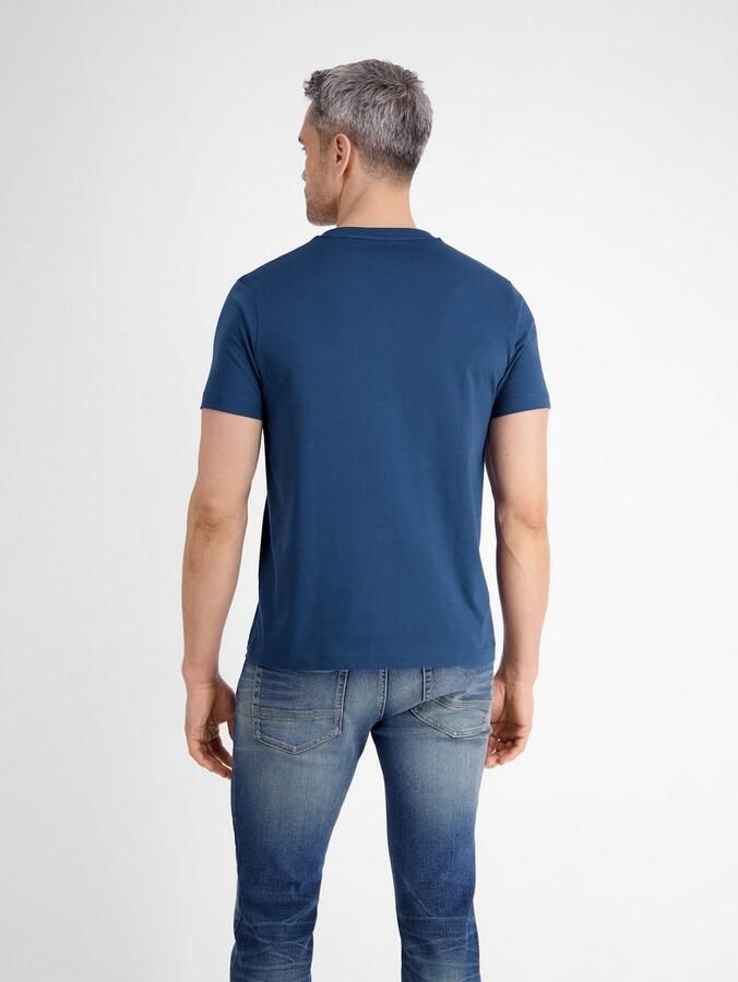 Lerros Shirt met ronde hals met geborduurd logo - Foto 2