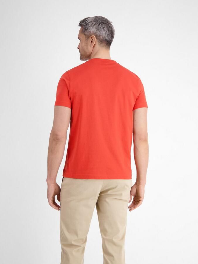 Lerros Shirt met ronde hals met geborduurd logo - Foto 2