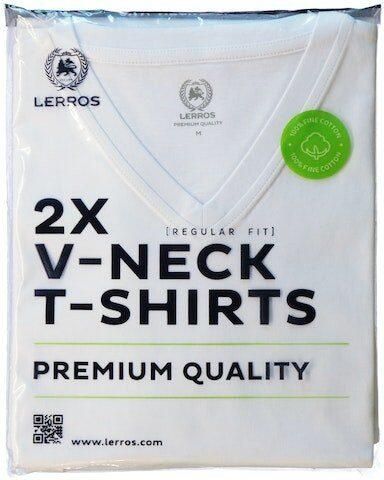 Lerros T-shirt dubbelpack T-shirt V-hals in premium katoenkwaliteit - Foto 5
