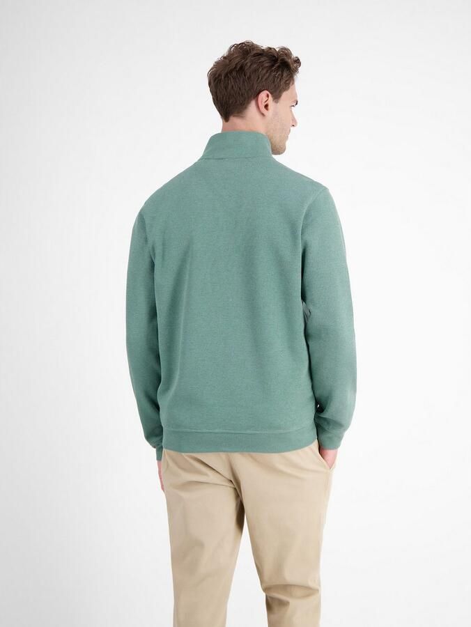 Lerros Sweatshirt effen brei troyer voor heren