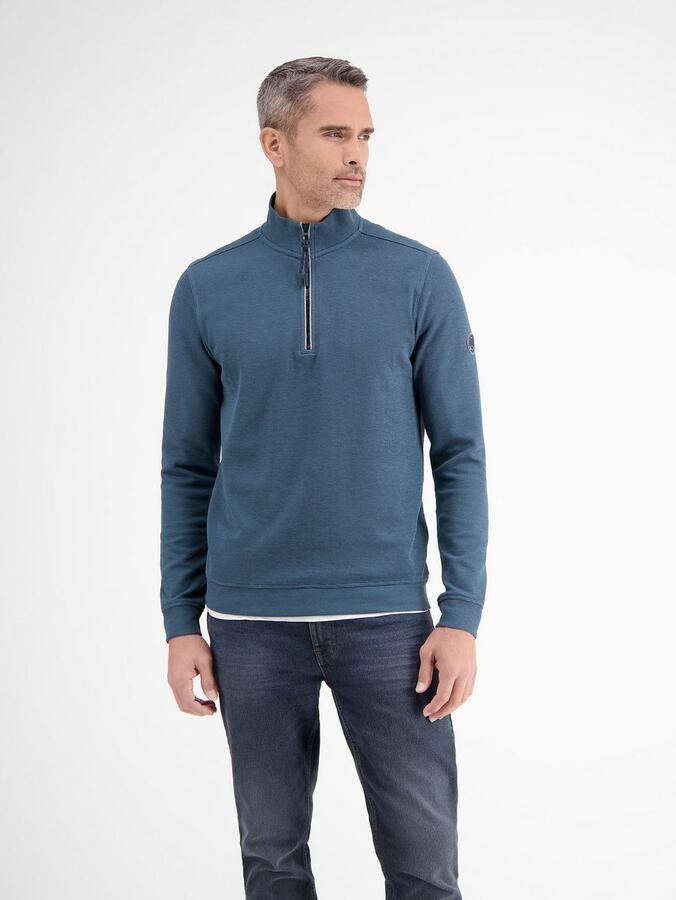 Lerros Sweatshirt met labelpatch model 'SELANIK'