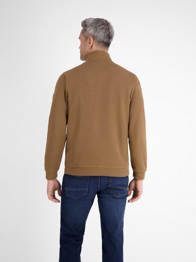 Lerros Sweatshirt effen brei troyer voor heren - Foto 5