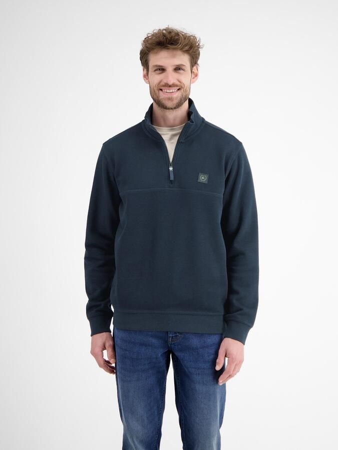 Lerros Sweatshirt Heren Troyer sportief geribbeld - Foto 5