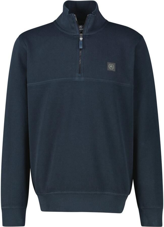 Lerros Sweatshirt Heren Troyer sportief geribbeld - Foto 4