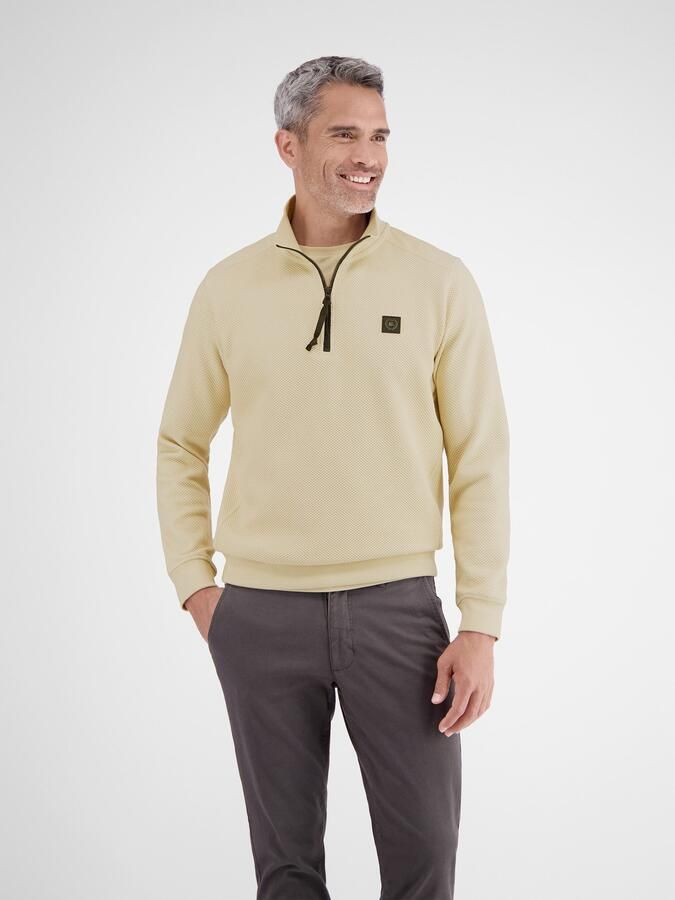 Lerros Sweatshirt met geborduurd logo - Foto 4