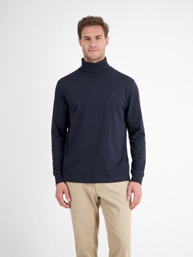 Lerros Sweatshirt Shirt met coltrui van zacht katoen - Foto 6