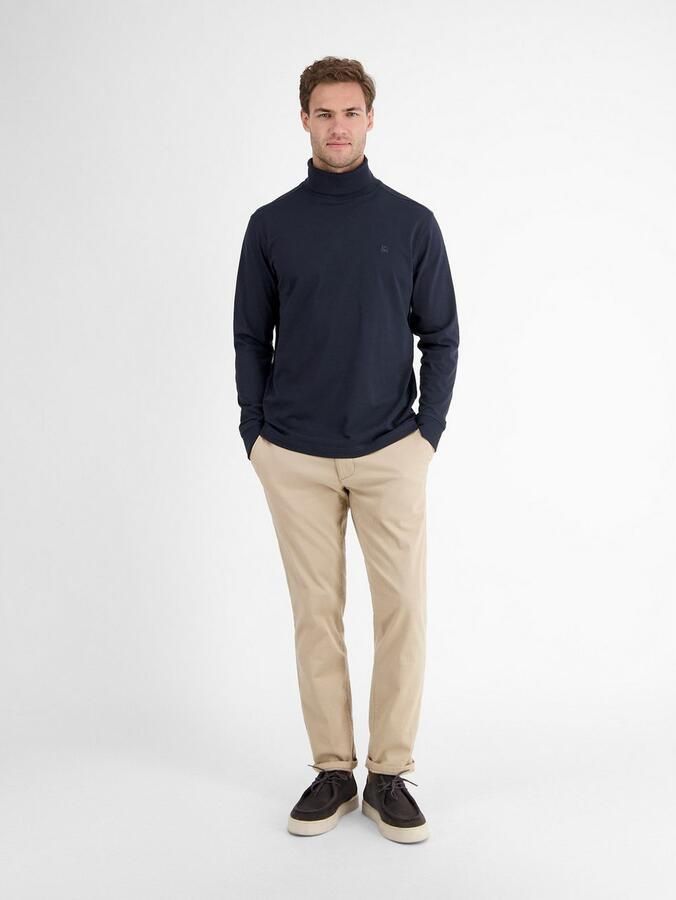 Lerros Sweatshirt Shirt met coltrui van zacht katoen - Foto 3