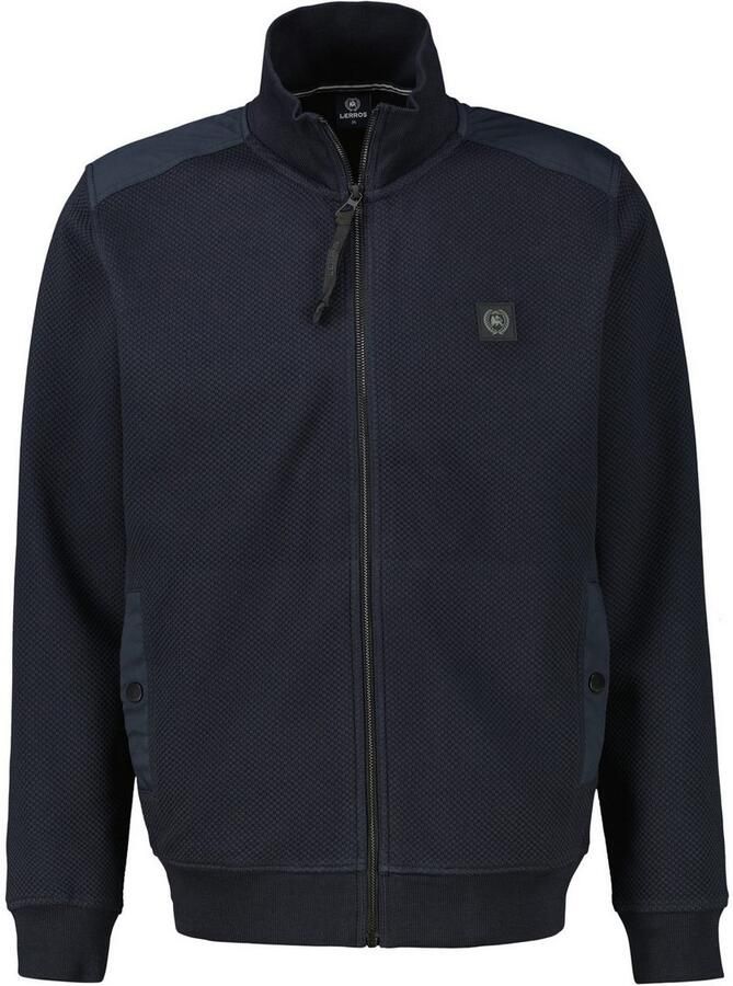 Lerros Sweatvest Heren Sweatjack in sportieve structuur - Foto 4