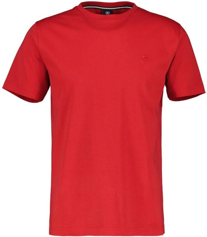 Lerros T-shirt basic T-shirt met logostiksel effen