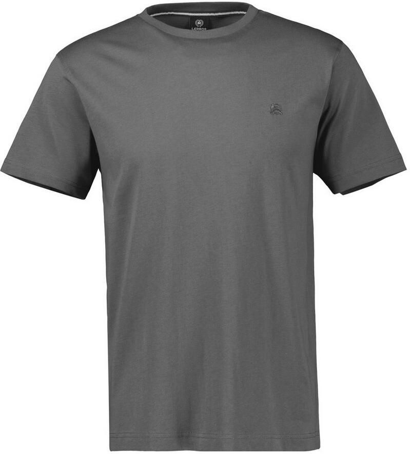 Lerros Shirt met korte mouwen met logoborduursel op borsthoogte