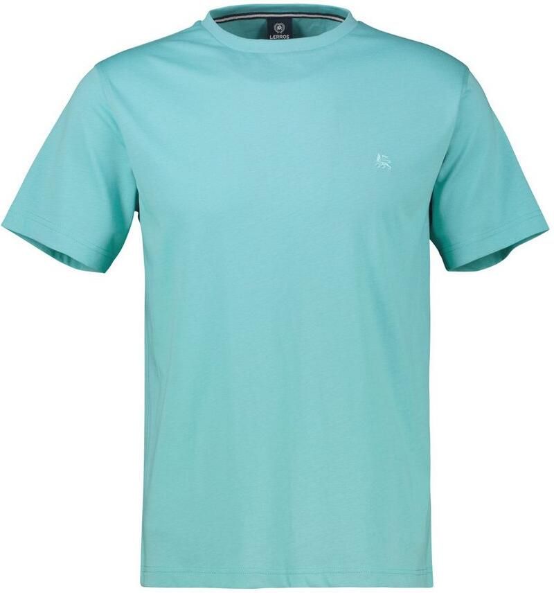 Lerros Shirt met korte mouwen met logoborduursel op borsthoogte