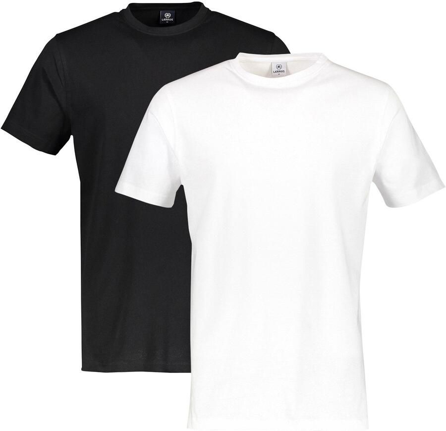Lerros T-shirt dubbelpack T-shirt ronde hals in premium katoenkwaliteit - Foto 4