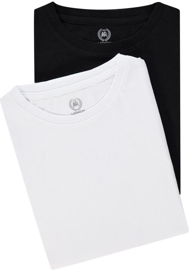Lerros T-shirt dubbelpack T-shirt ronde hals in premium katoenkwaliteit - Foto 3
