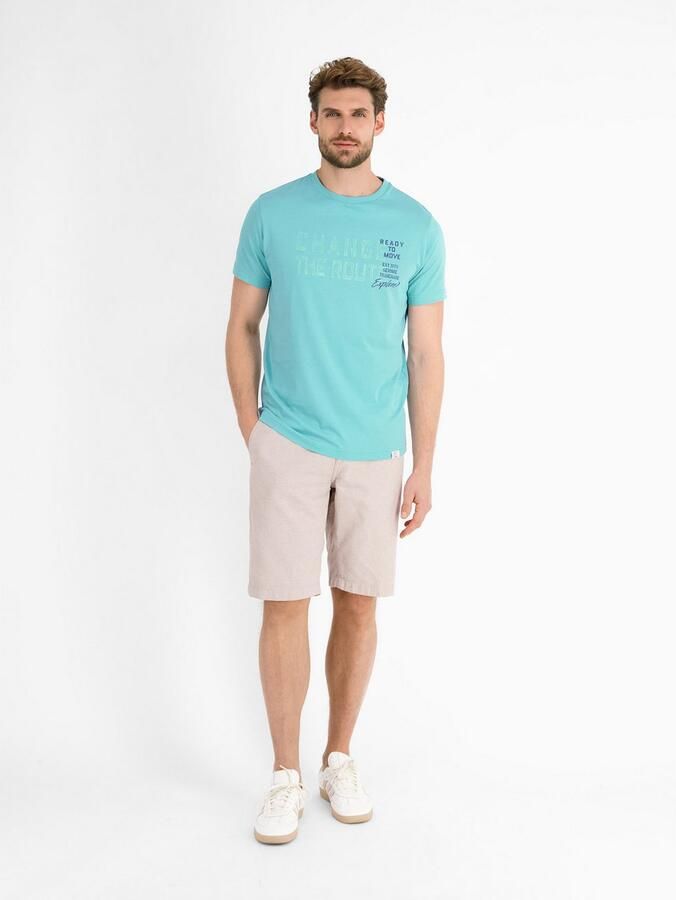 Lerros T-shirt effen T-shirt met print - Foto 4