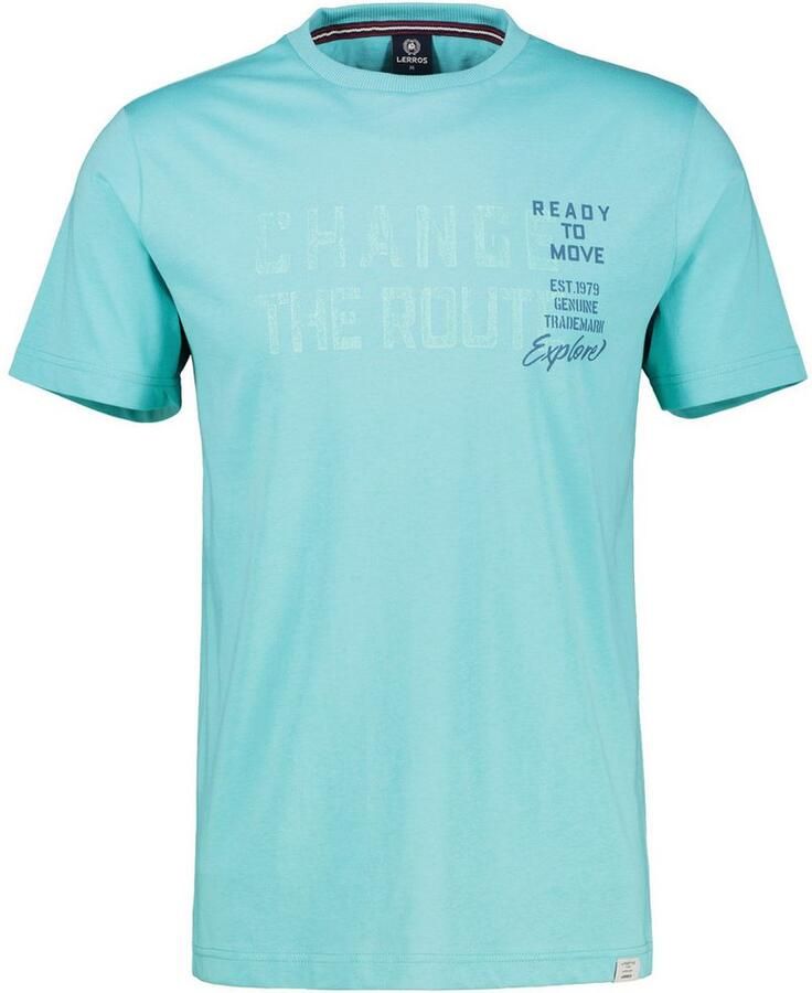 Lerros T-shirt effen T-shirt met print