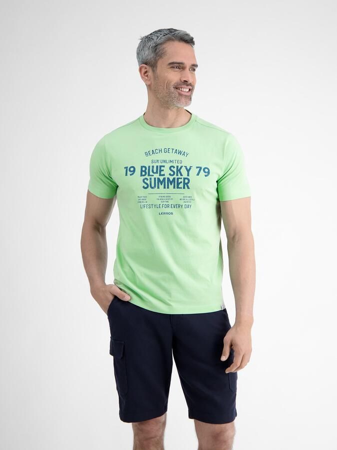 Lerros T-shirt heren T-shirt met borst-print - Foto 5