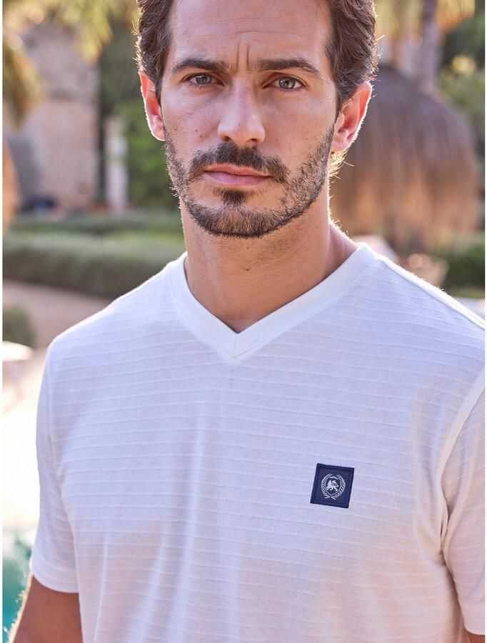 Lerros T-shirt heren T-shirt met V-hals - Foto 5