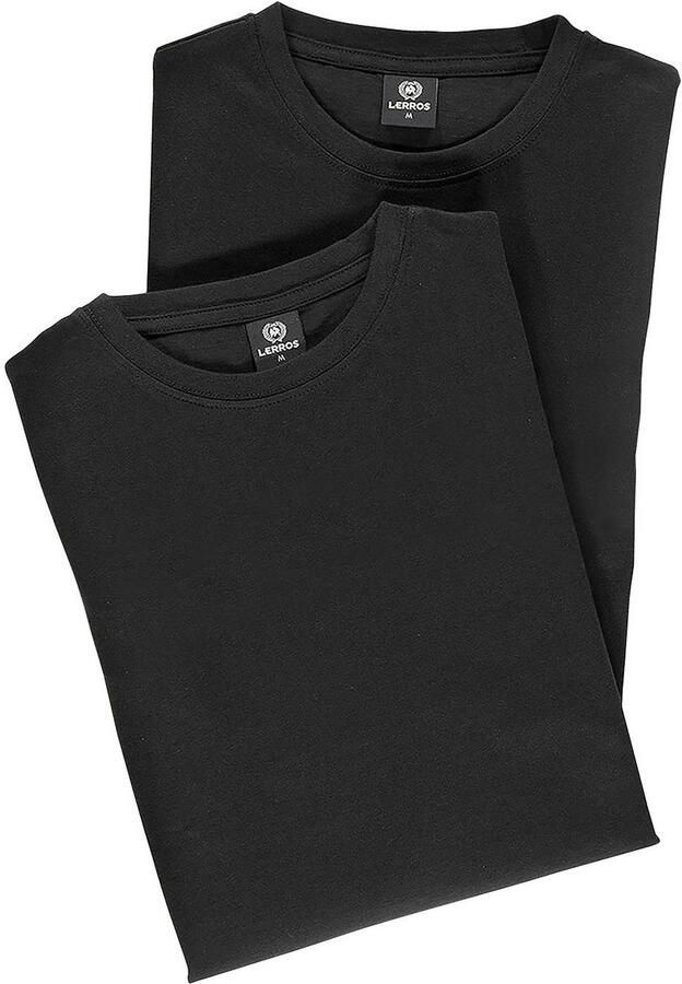 Lerros T-shirt dubbelpack T-shirt ronde hals in premium katoenkwaliteit - Foto 2