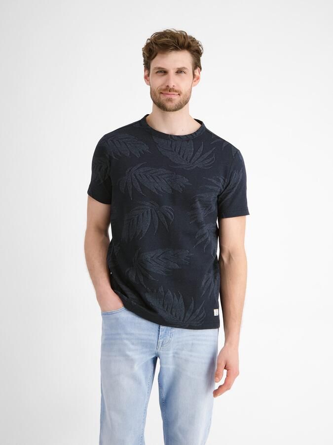 Lerros T-shirt jacquard T-shirt voor heren - Foto 7