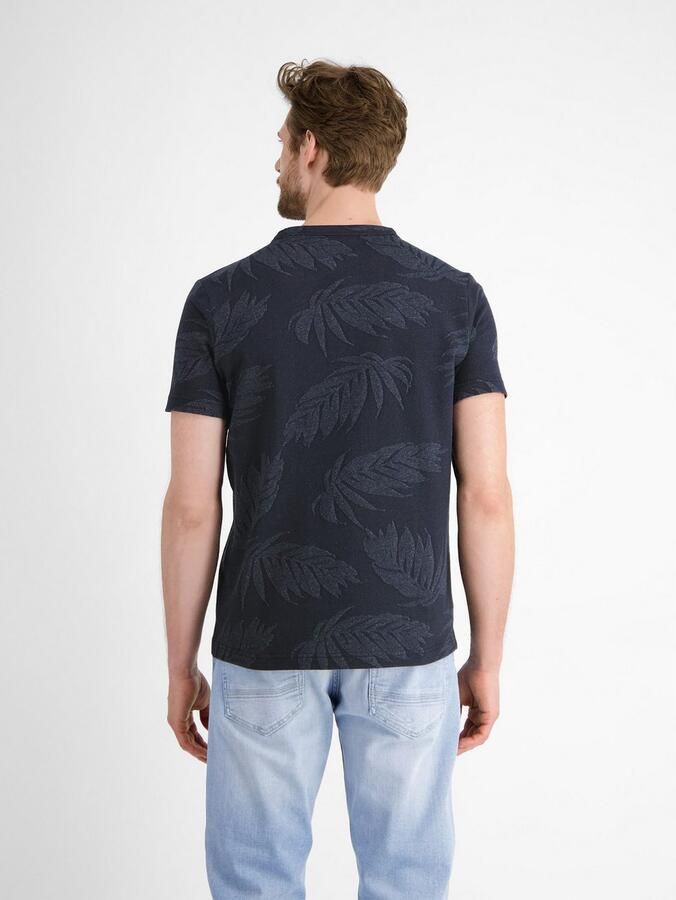 Lerros T-shirt jacquard T-shirt voor heren - Foto 4