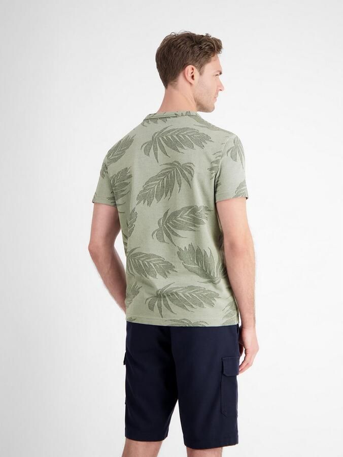 Lerros T-shirt jacquard T-shirt voor heren - Foto 5