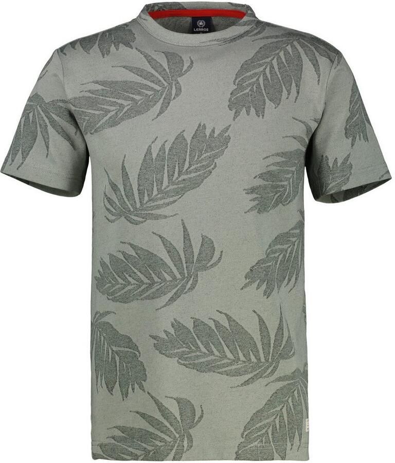 Lerros T-shirt jacquard T-shirt voor heren