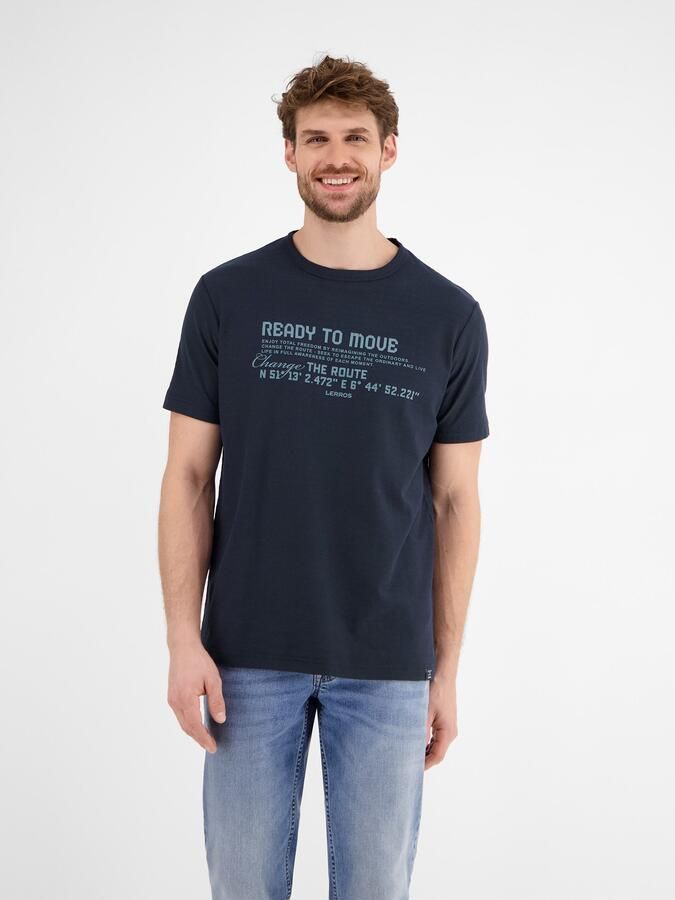 Lerros T-shirt met belettering - Foto 3