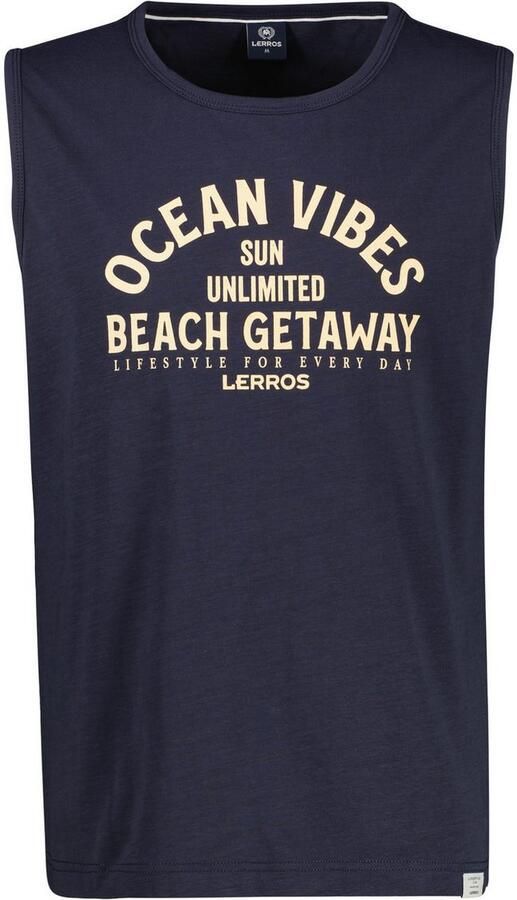 Lerros Muscle-shirt heren tanktop met borstprint - Foto 3