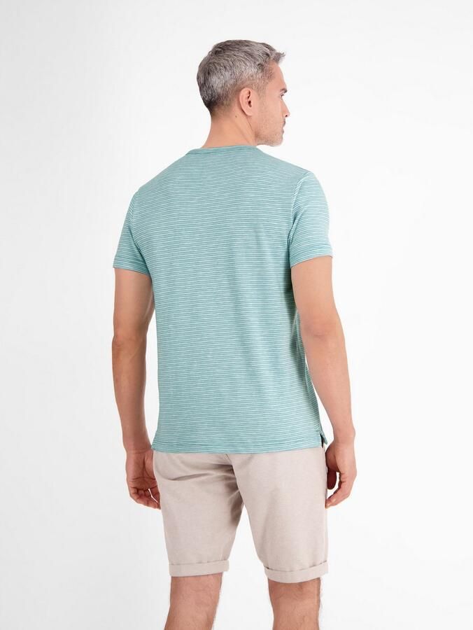 Lerros T-shirt met serafino-kraag - Foto 3